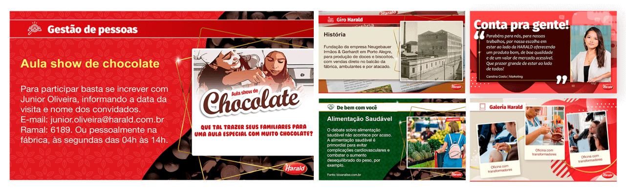Templates da TV Corporativa Harald