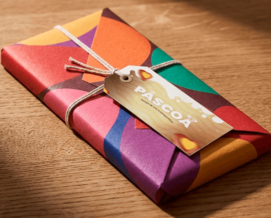 Tag-presente Páscoa nas Empresas