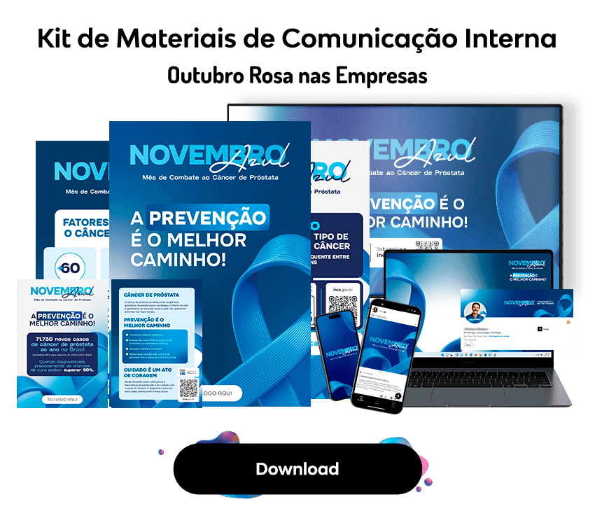Novembro Azul nas Empresas - Kit de Materiais