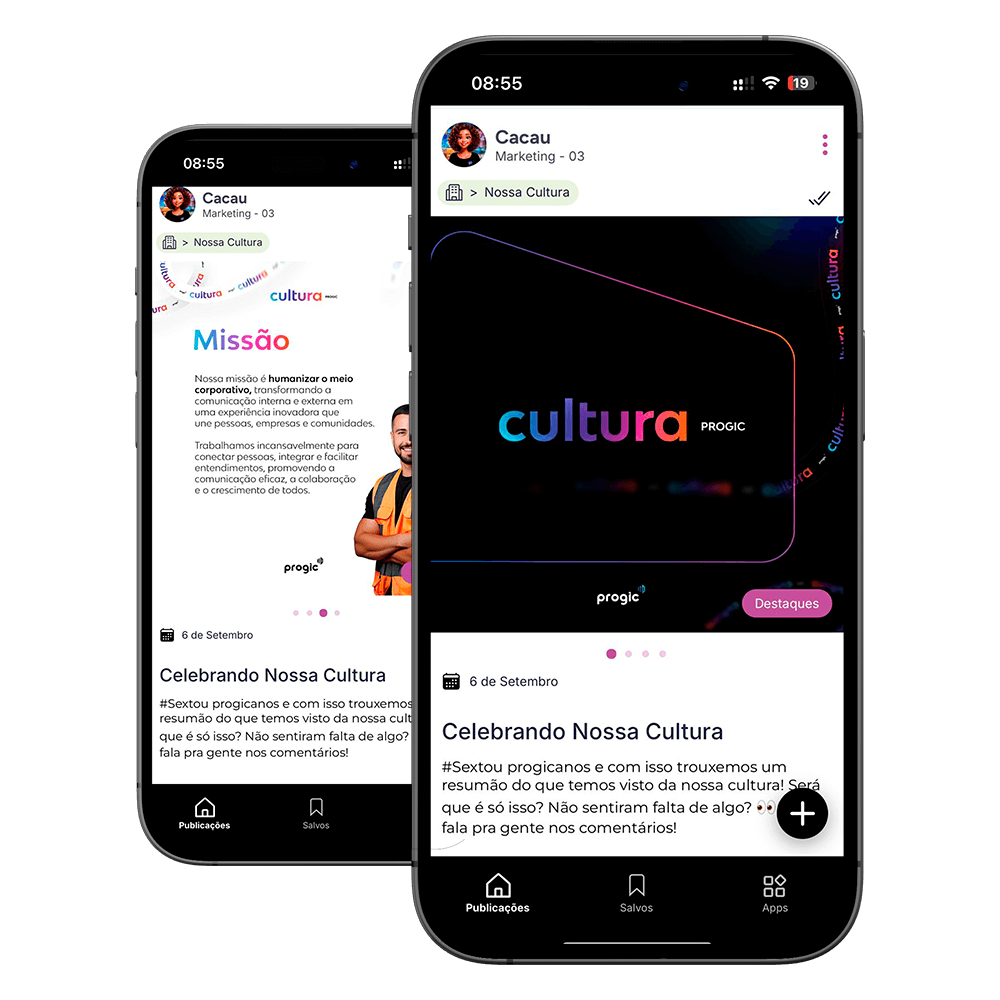 Comunicado Interno para Funcionários - App Corporativo