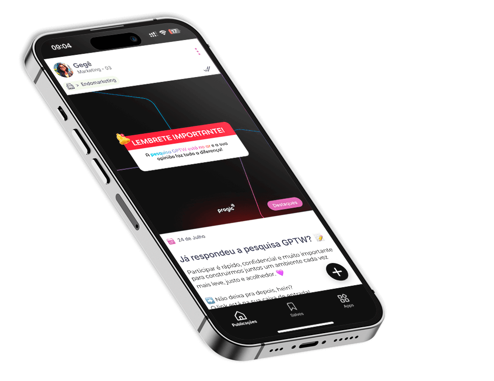Comunicado Interno para Funcionários - App Corporativo