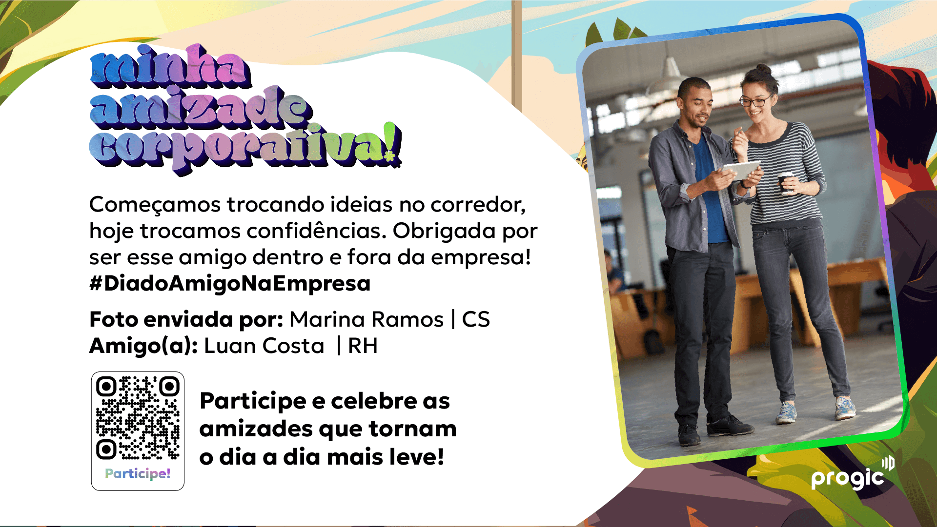 Template TV Corporativa - Dia do Amigo na Empresa