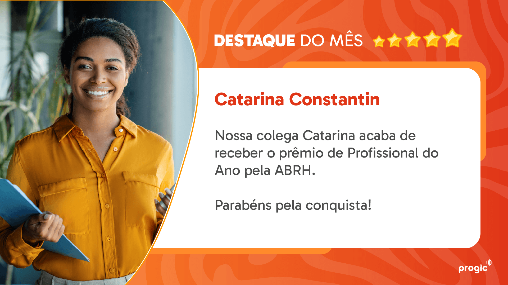 Exemplo de reconhecimento no trabalho