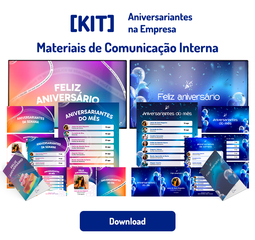 Kit de Aniversariantes na Empresa