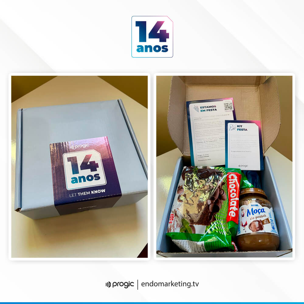 Aniversário da Empresa - Kit Comemoração 14 anos Progic