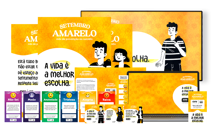 Kit de Materiais - Setembro Amarelo nas Empresas