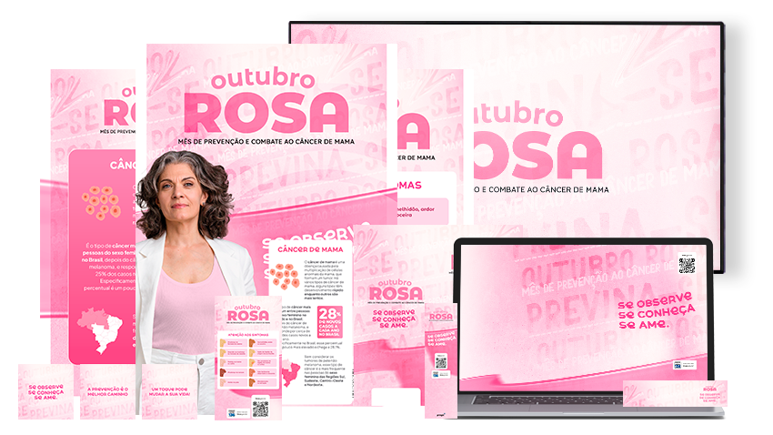 Kit de Materiais Outubro Rosa