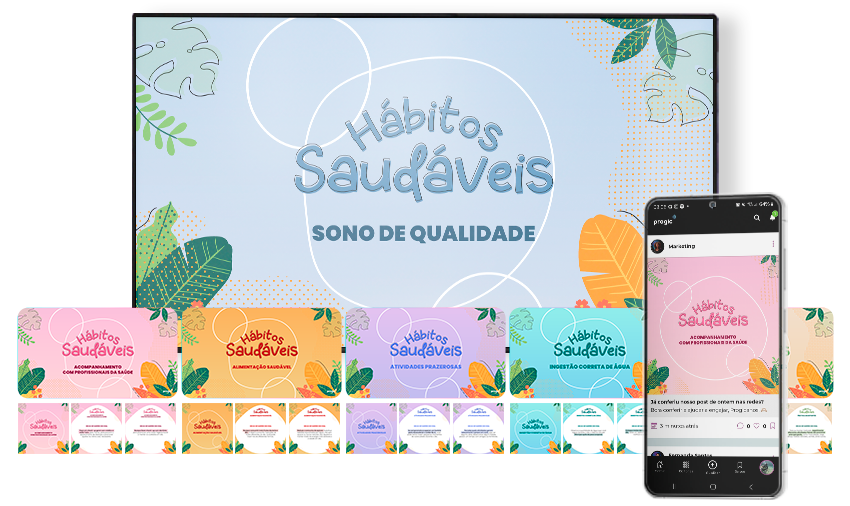 Kit de Materiais - Hábitos Saudáveis na TV e App Corporativo