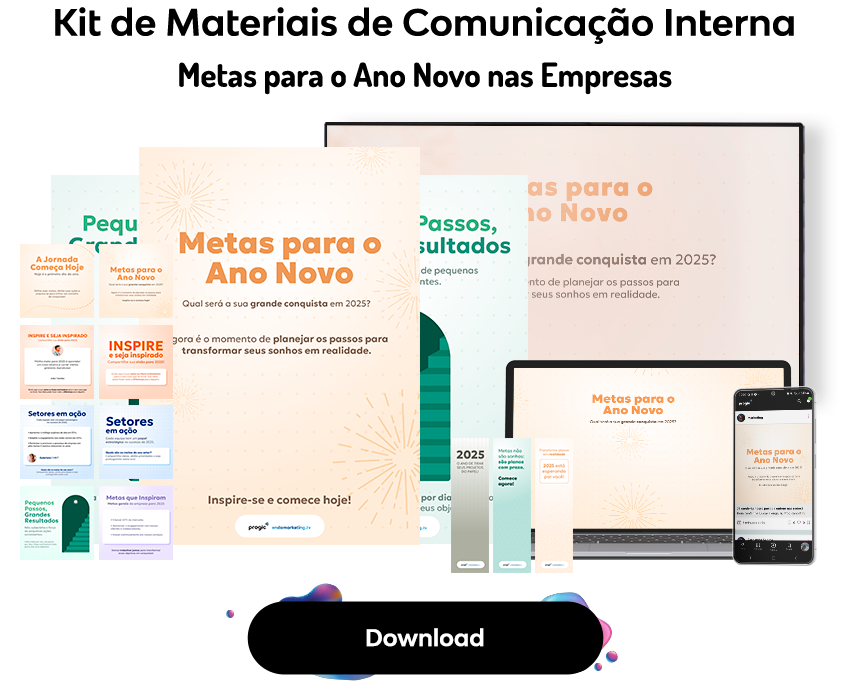 Metas para o Ano Novo - Kit de Materiais