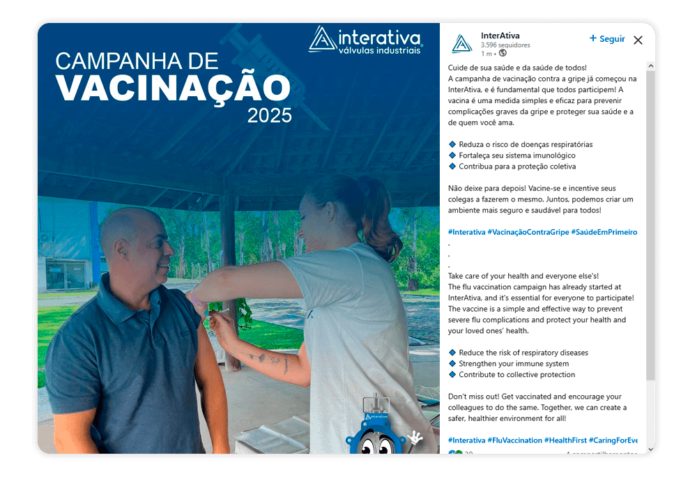 Prevenção da Gripe nas Empresas - InterAtiva