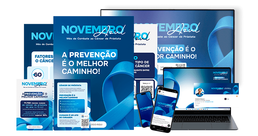 Novembro Azul nas Empresas - Kit de Materiais