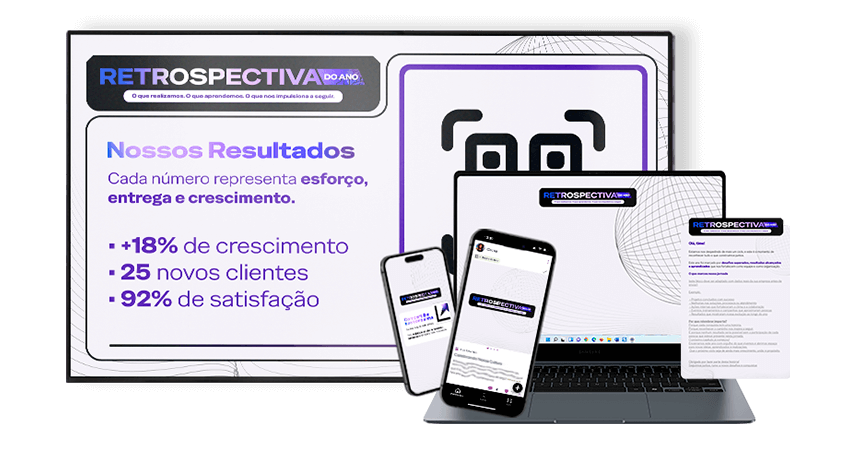 Kit de Materiais - Retrospectiva do Ano