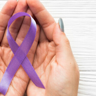 Fevereiro roxo e laranja