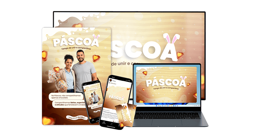 Páscoa nas Empresas - Kit de Materiais